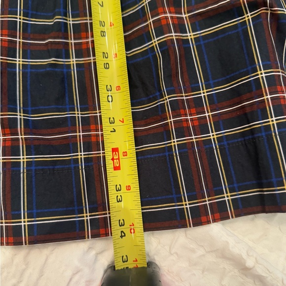 Ganni Plaid Long-Sleeve Cotton Dress - Picture 11 of 13